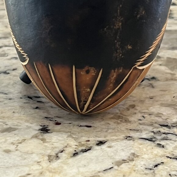 Bertha Medina Bird Gourd Peruvian Signed Hand Carved Folk Art Made in Peru - Picture 10 of 17